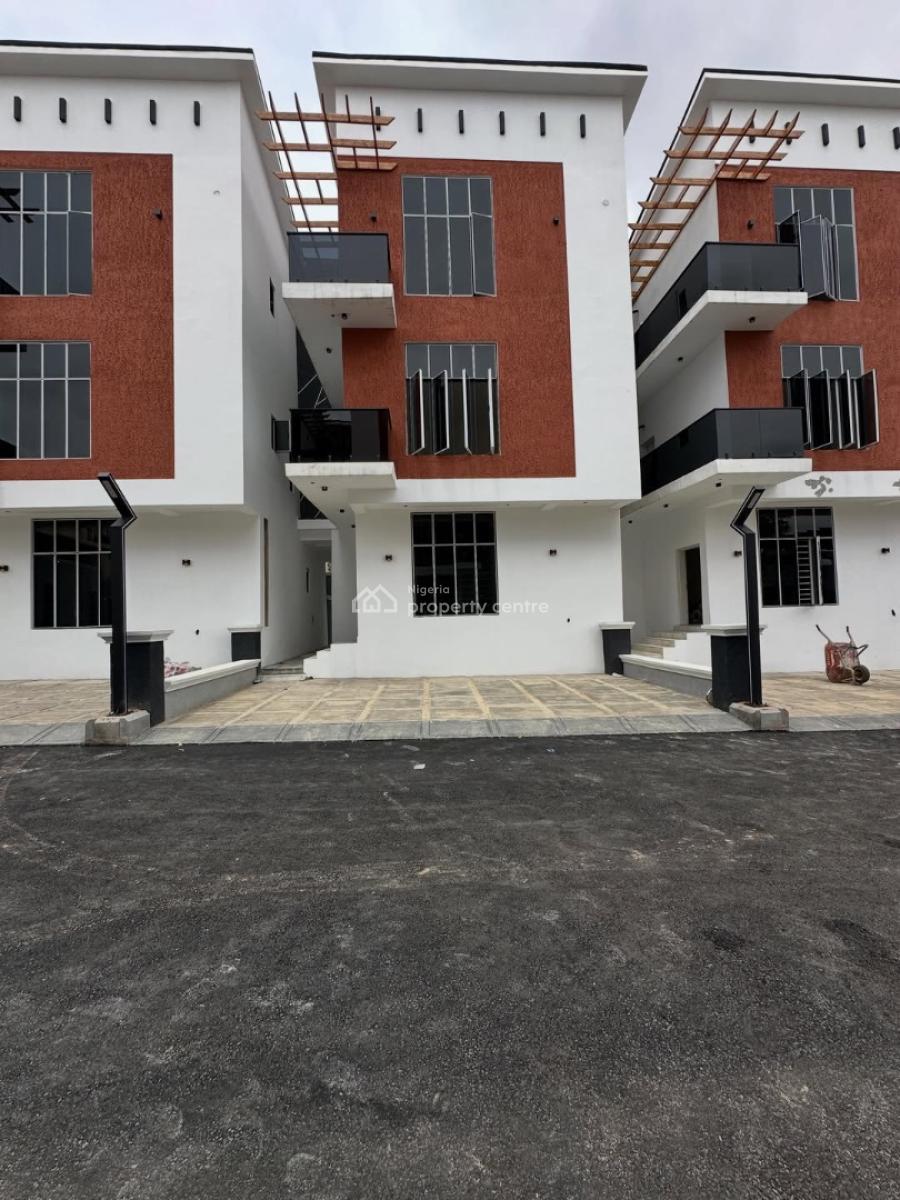 New 4 Bedroom Terrace Duplex + Private Backspace  Acs + Solar, Utako, Abuja, Terraced Duplex for Sale