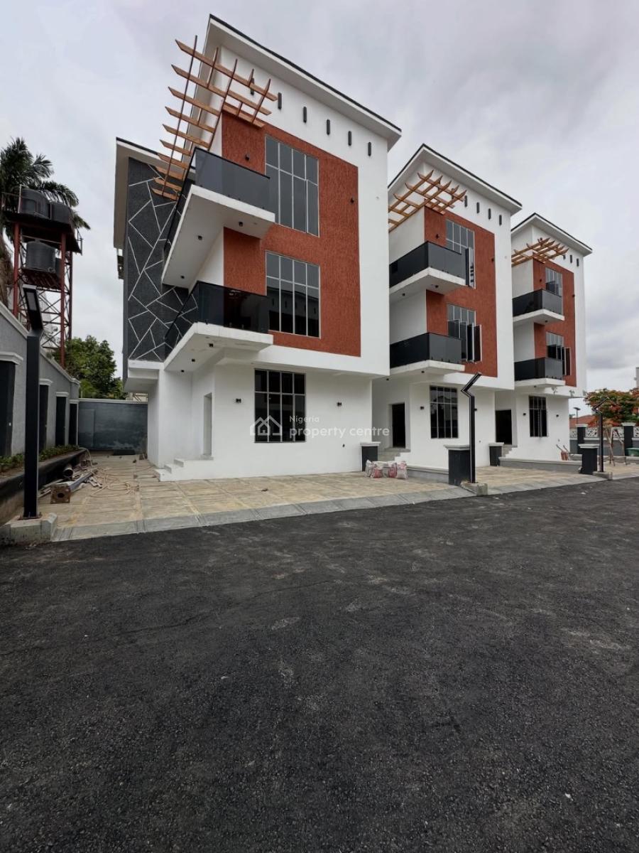 New 4 Bedroom Terrace Duplex + Private Backspace  Acs + Solar, Utako, Abuja, Terraced Duplex for Sale
