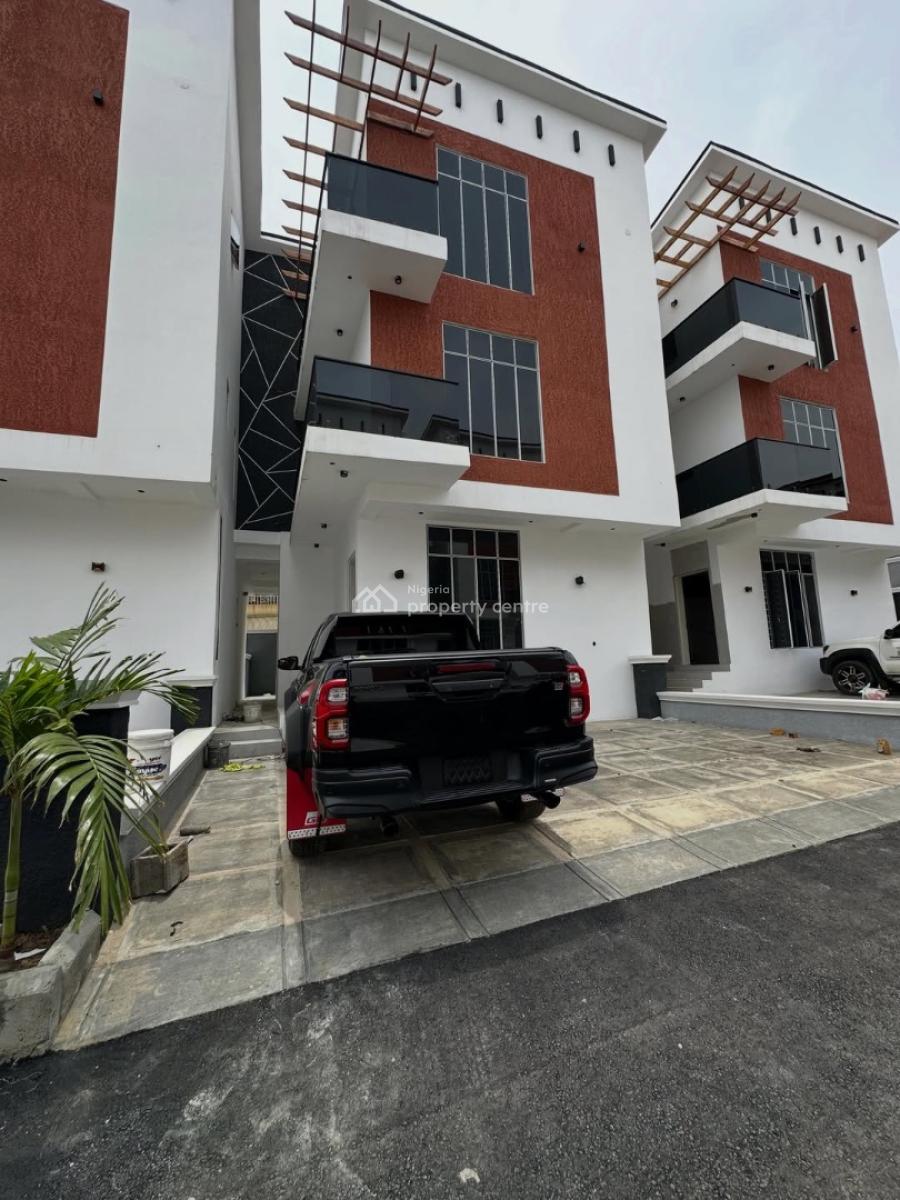 New 4 Bedroom Terrace Duplex + Private Backspace  Acs + Solar, Utako, Abuja, Terraced Duplex for Sale