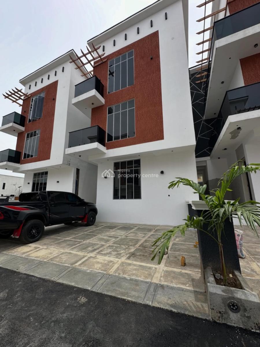 New 4 Bedroom Terrace Duplex + Private Backspace  Acs + Solar, Utako, Abuja, Terraced Duplex for Sale