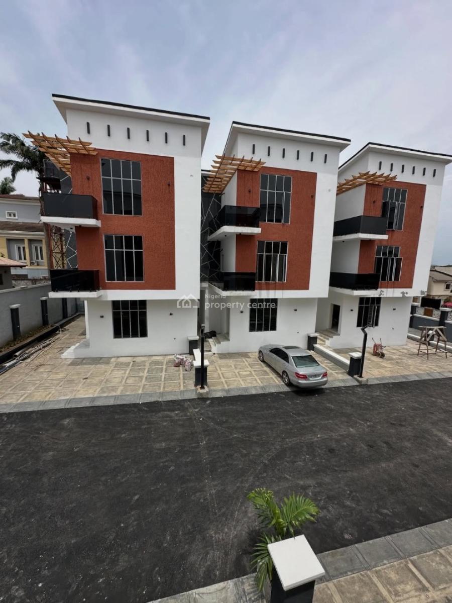 New 4 Bedroom Terrace Duplex + Private Backspace  Acs + Solar, Utako, Abuja, Terraced Duplex for Sale