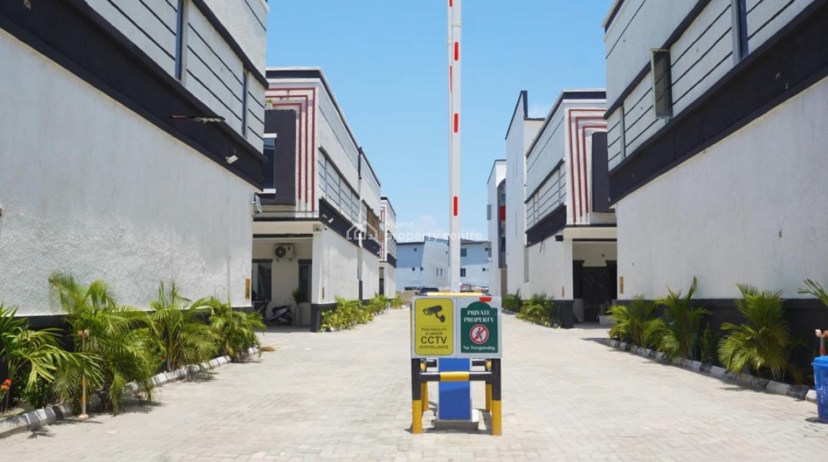 Fully Automated Smart 4 Bedroom Classic Town House Terrace with a Bq, Along Orchid Road Before Cooplag Estate Lafiaji, Lekki, Lagos, Terraced Duplex for Sale
