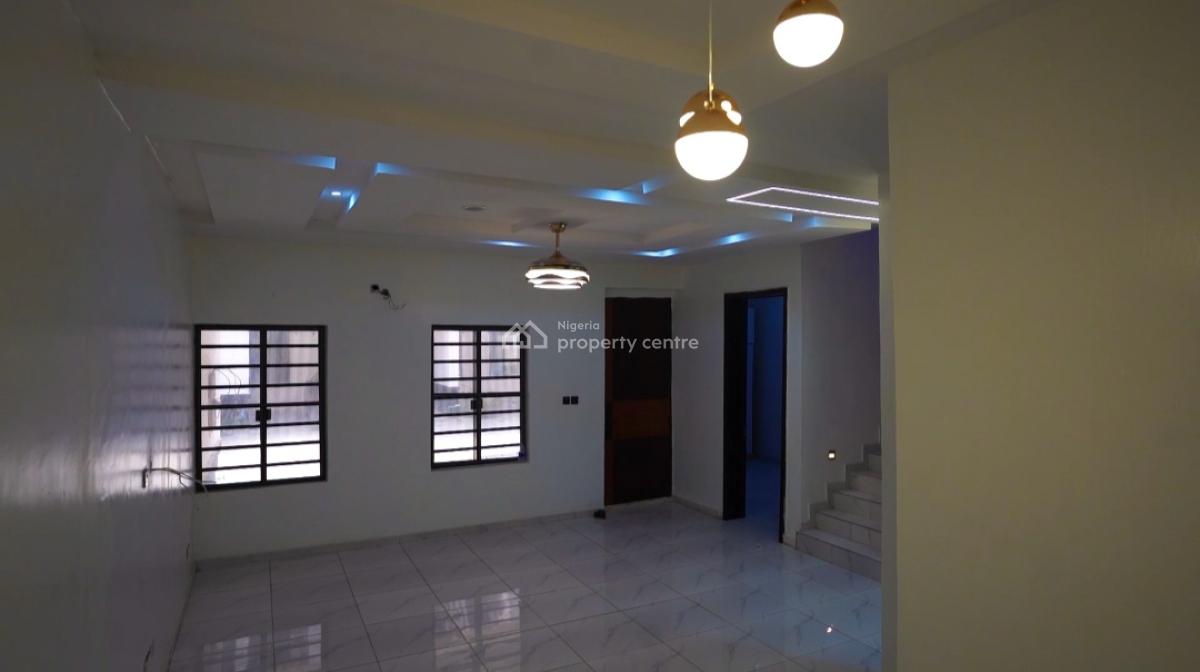Fully Automated Smart 4 Bedroom Classic Town House Terrace with a Bq, Along Orchid Road Before Cooplag Estate Lafiaji, Lekki, Lagos, Terraced Duplex for Sale