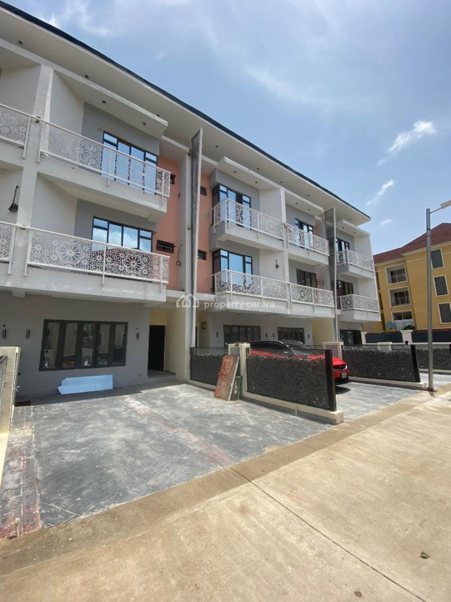 4 Bedrooms Terraced Duplex with a Bq, Guzape District, Abuja, Terraced Duplex for Sale