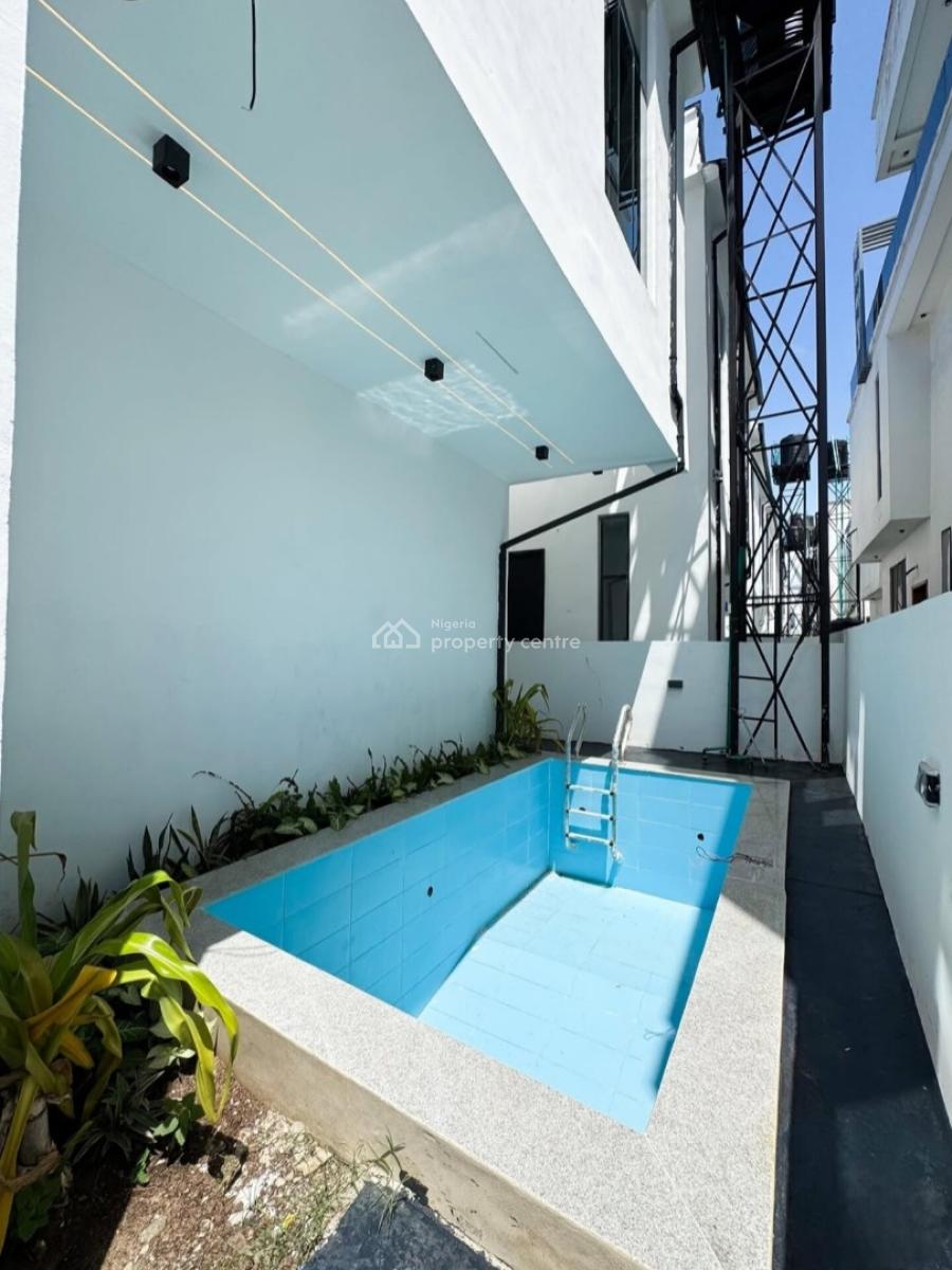 4 Bedroom Detached Duplex with a Swimming Pool, Balcony, and a Bq, Chevron Tollgate, Lekki, Lagos, Semi-detached Duplex for Sale