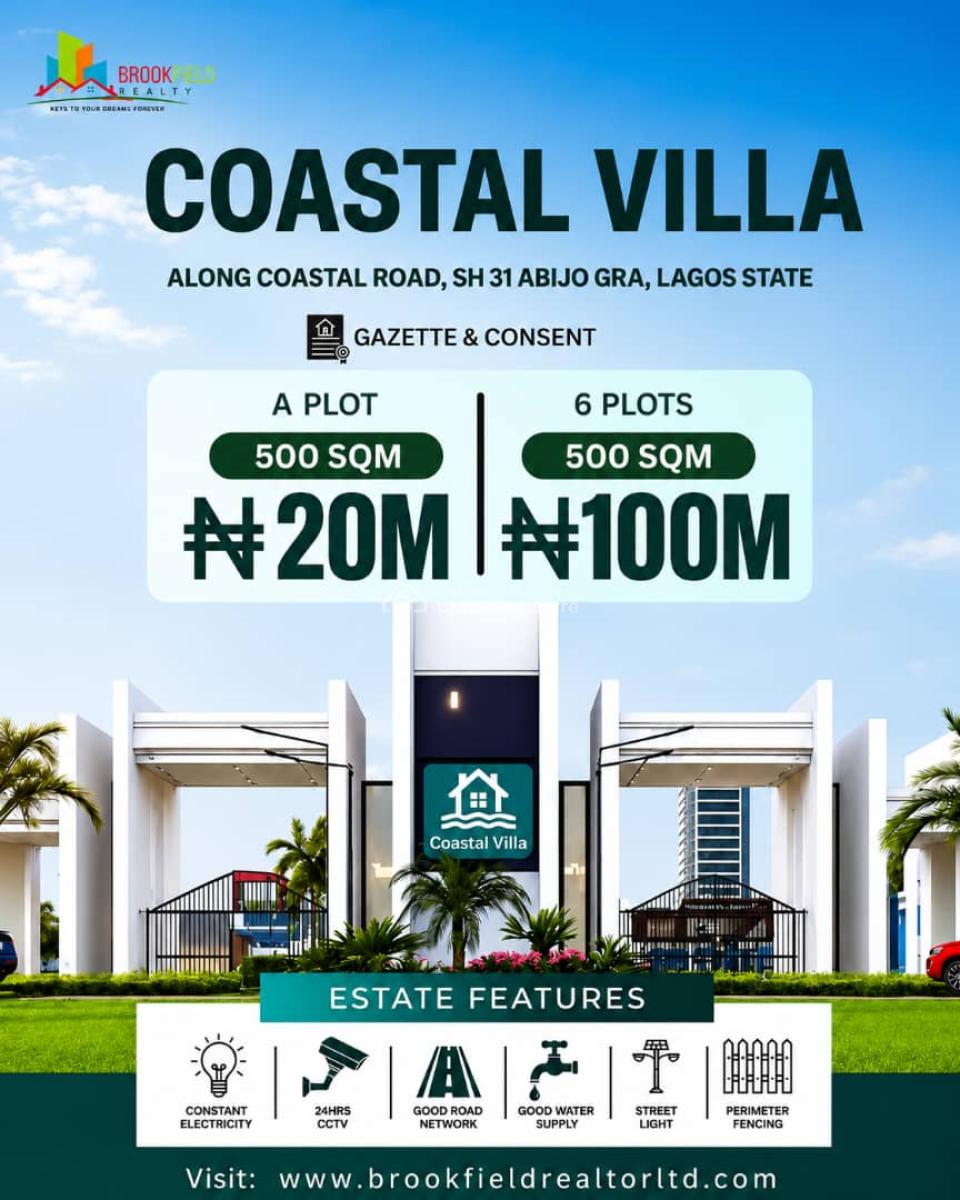 Beachview Affordable Land Coastal Road Land, Abijo, Lekki, Lagos, Mixed-use Land for Sale