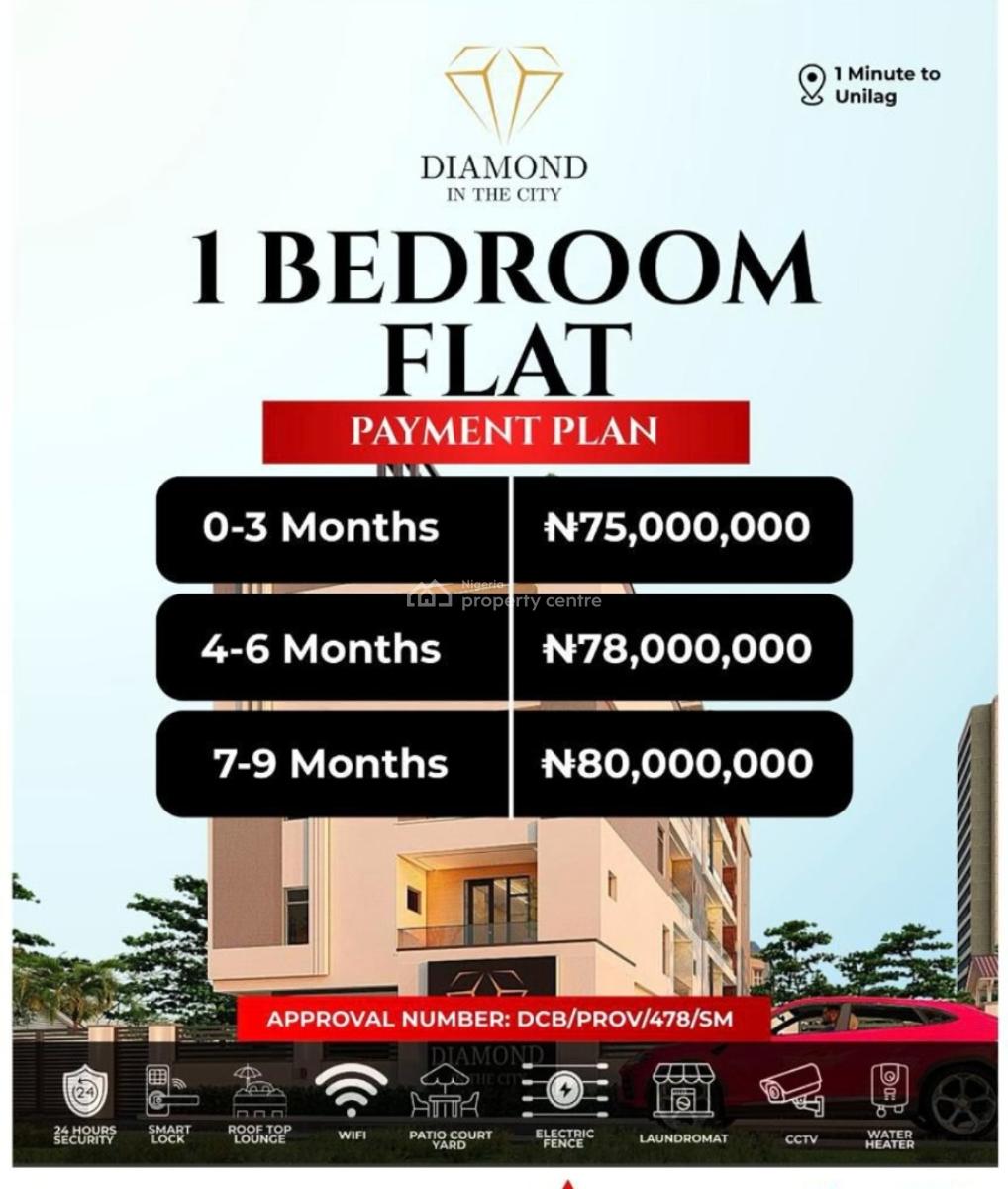 Tastefully Finished  Studio Apartment in Lovely  Location, Near University of Lagos,akoka, Akoka, Yaba, Lagos, Block of Flats for Sale