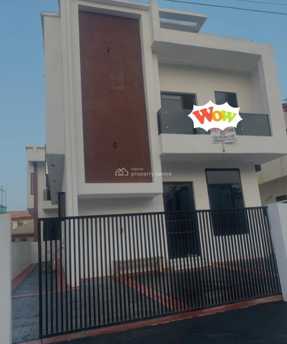 New 4 Bedroom Fully Detached Duplex with Bq, Ogidan, in a Call  to Access Estate, Sangotedo, Ajah, Lagos, Detached Duplex for Sale
