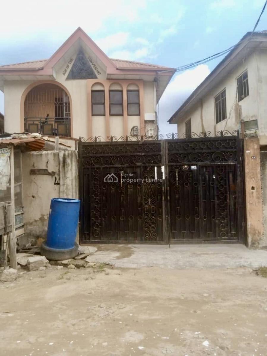 Consists of a 3 Bedroom Duplex, 1 Unit 2 Bed, Self Con and Shop, Lambo Street, Alapere, Ketu, Lagos, House for Sale