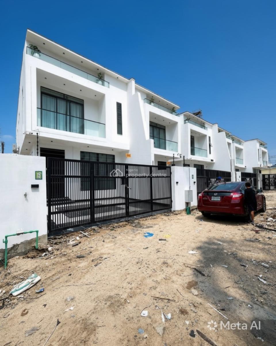 Lovely 4 Bedroom Semi Detached Duplex with Swimming Pool and Bq, Chevron, Lekki, Lagos, Semi-detached Duplex for Sale