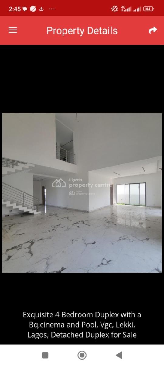 5-bed Premium Luxury Modern Mansion, Melrose Park Estate, Vgc, Lekki, Lagos, Detached Duplex for Sale
