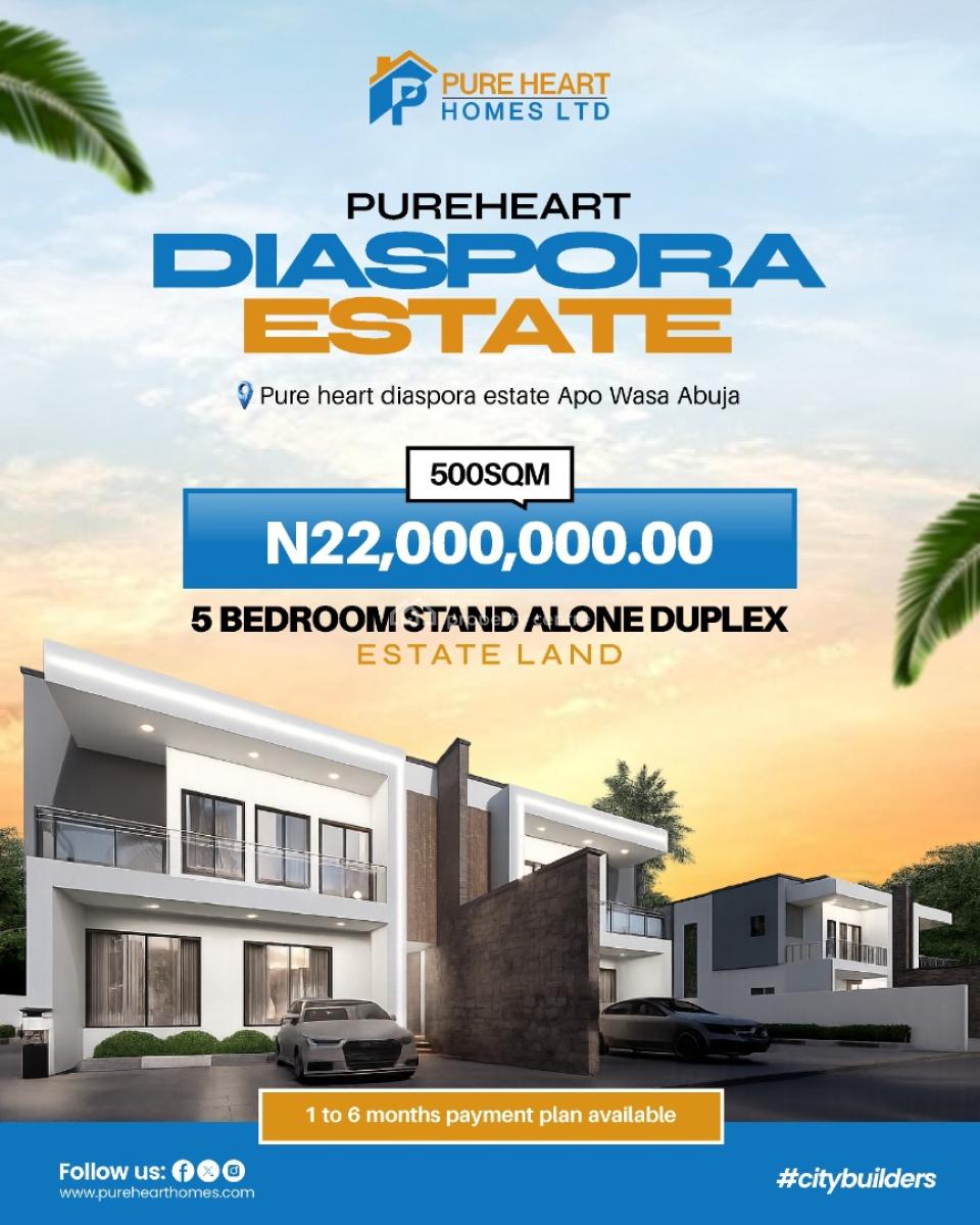 Fully Tarred Estate Plots, Wasa, Apo, Abuja, Residential Land for Sale
