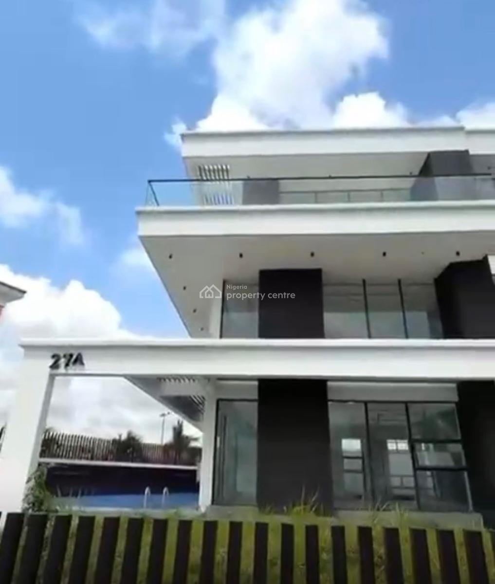 Luxury 5 Bedroom Fully Detached Duplex + Bq, Private Pool, Gym, Cinema, Osapa, Lekki, Lagos, Detached Duplex for Sale