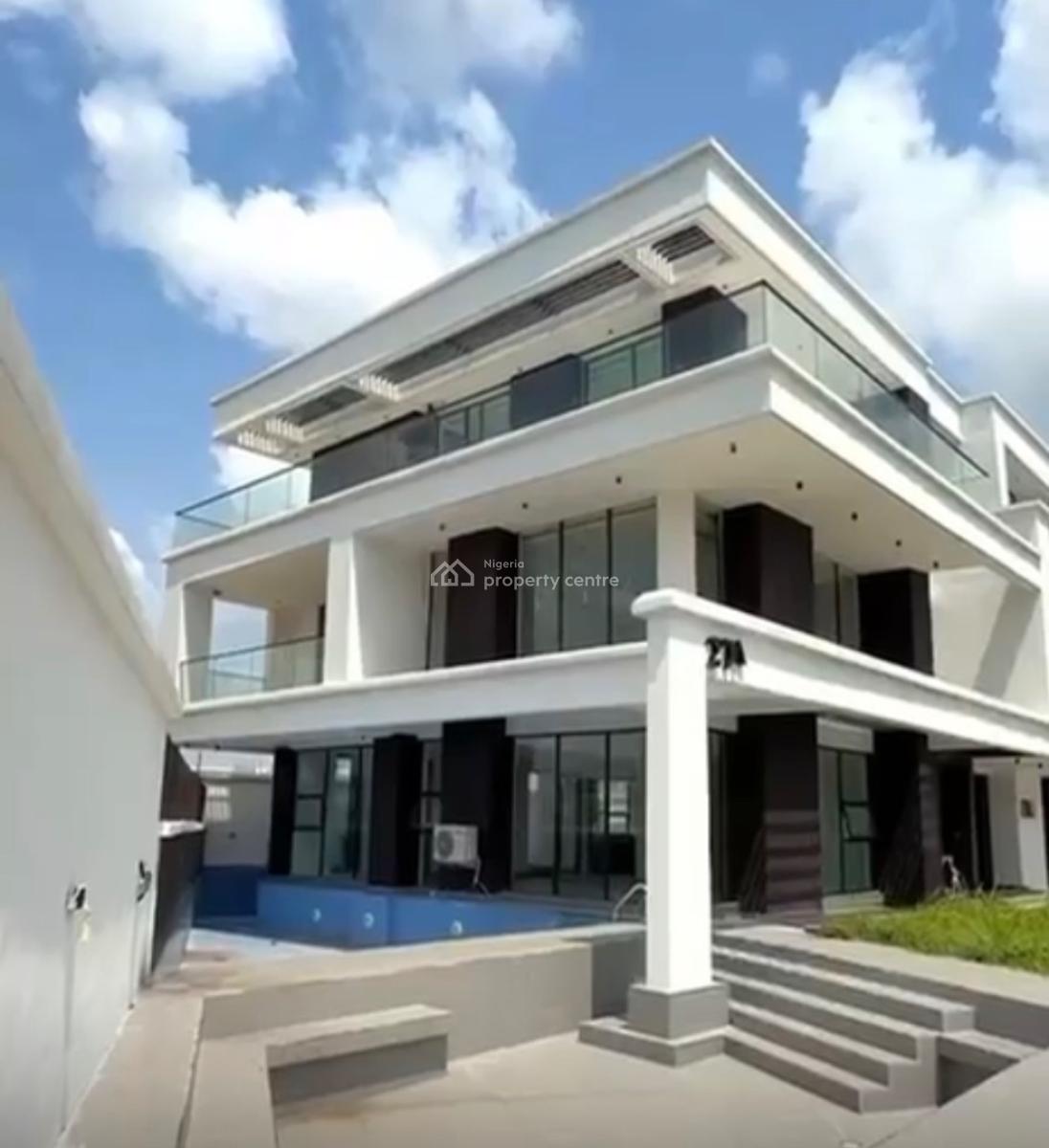 Luxury 5 Bedroom Fully Detached Duplex + Bq, Private Pool, Gym, Cinema, Osapa, Lekki, Lagos, Detached Duplex for Sale