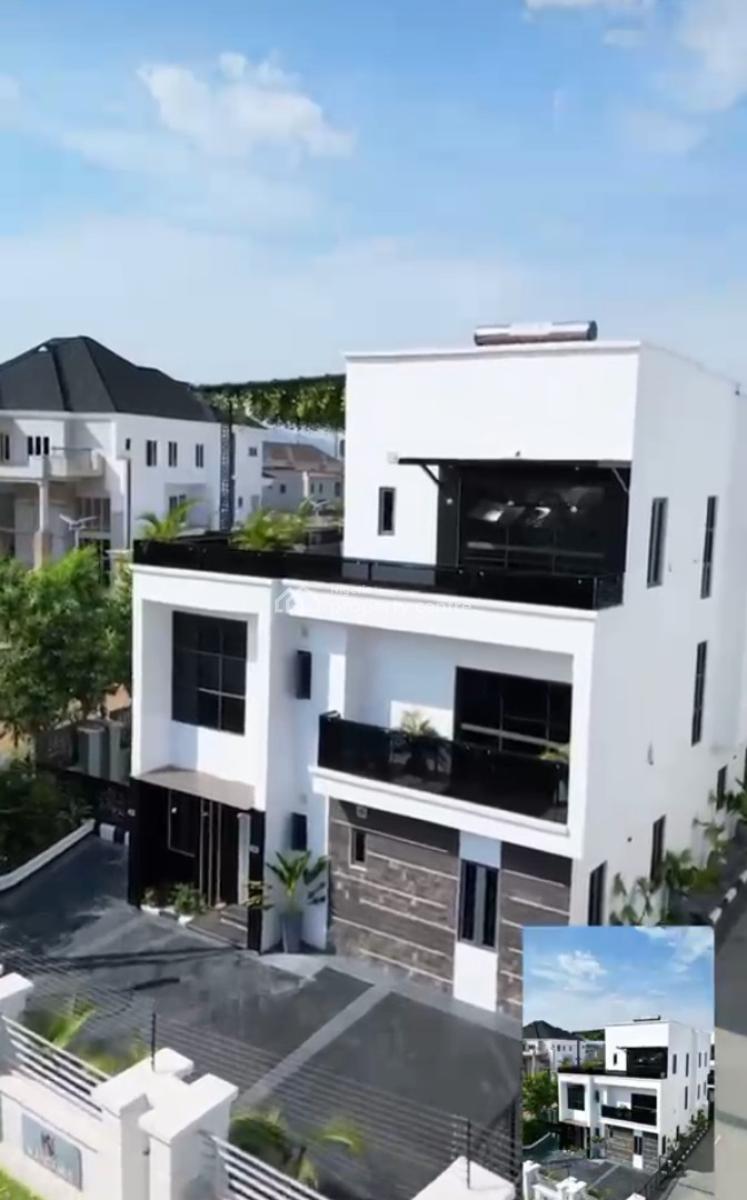 Newly Built 5 Bedroom with Roof Top and Swimming Pool, Kado, Abuja, Detached Duplex for Sale