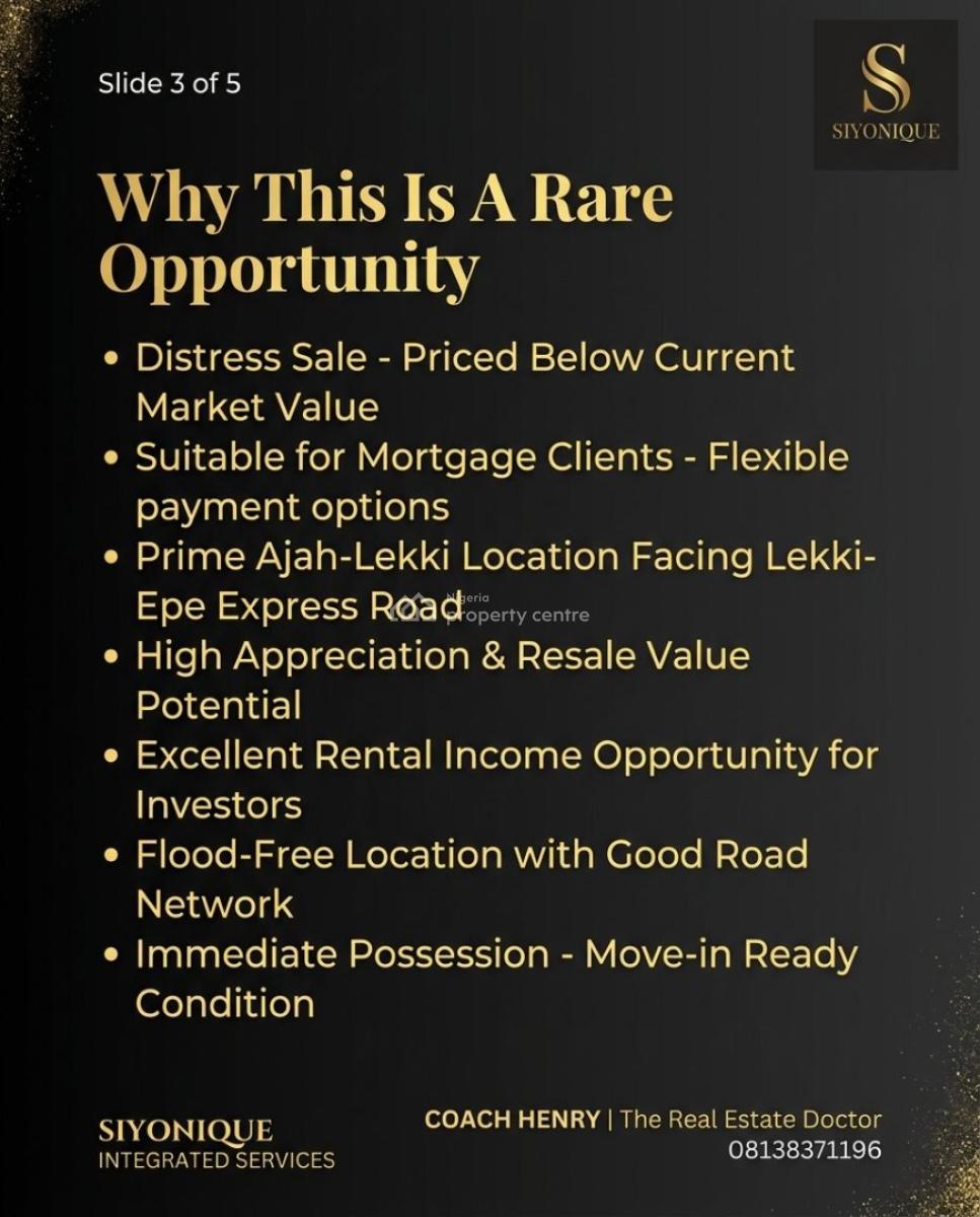 Premium 4 Bedroom Semi Detached Duplex Suitable for Mortgage, Ajah, Lagos, Semi-detached Duplex for Sale