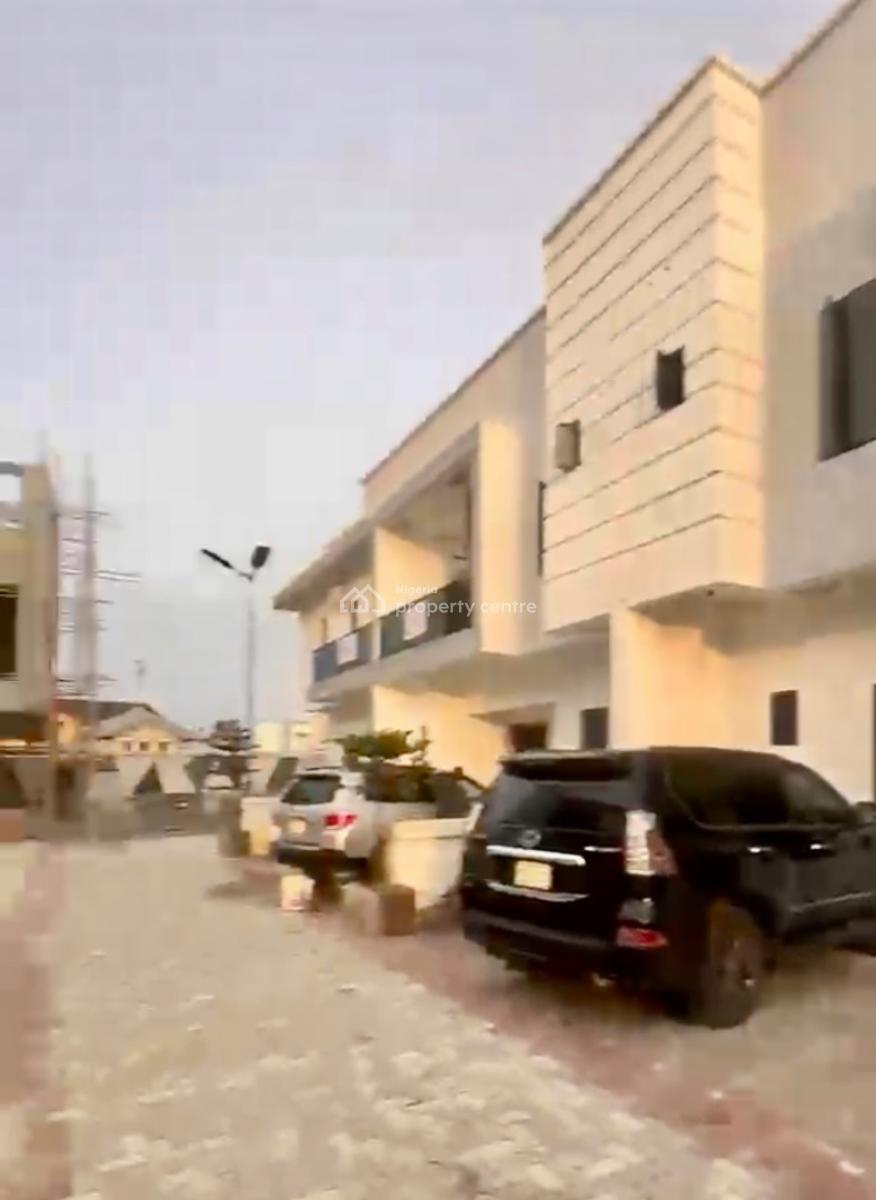 Luxury and Spacious with a B Q in Secured Estate, Blenco Supermarket Area, Sangotedo, Ajah, Lagos, Terraced Duplex for Rent