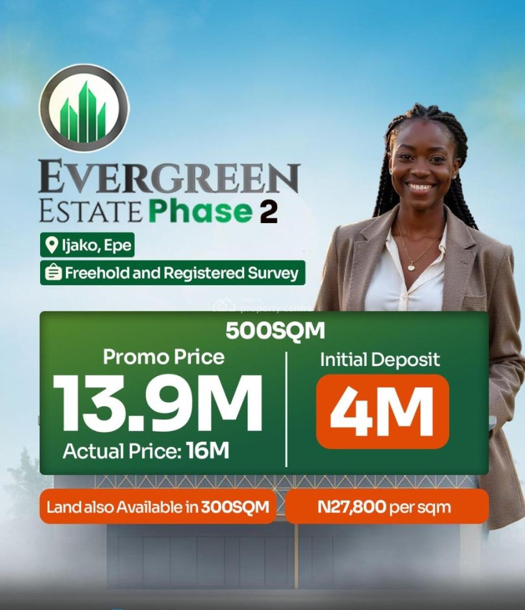Mixed-use Affordable Dry Land in Epe, Evergreen Estate Phase 1 Odo-egiri, Epe, Lagos, Mixed-use Land for Sale