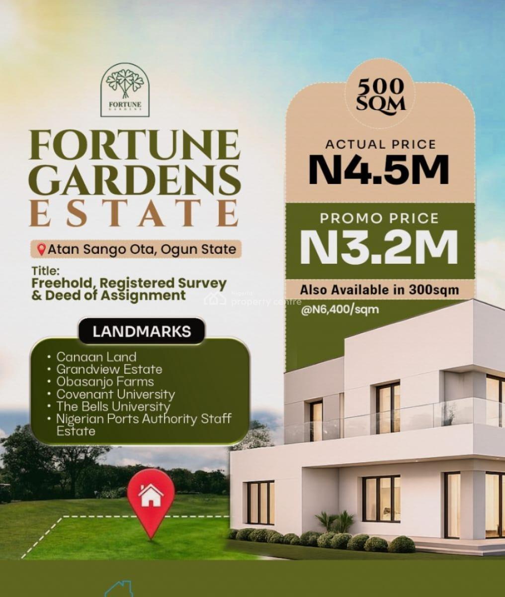 Promo Offer Land in a Busy Location, Fortune Garden Estate, Sango Ota, Ogun, Residential Land for Sale