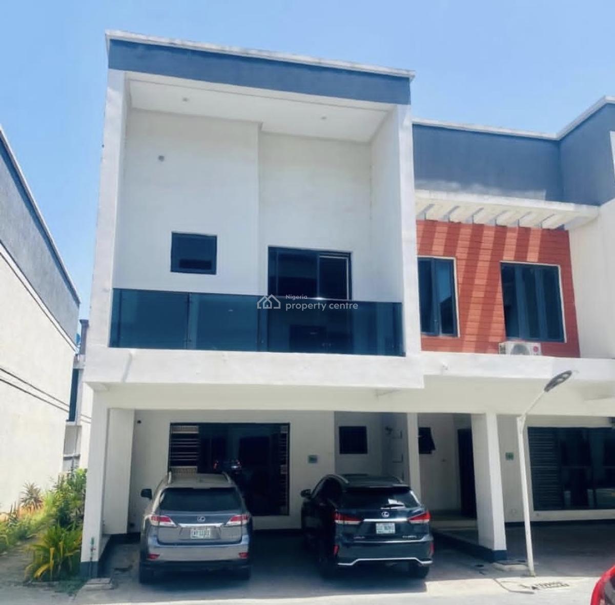 Fully Service 4bedroom Terrace Duplex with Pool & Gym, Ologolo, Ologolo, Lekki, Lagos, Terraced Duplex for Rent