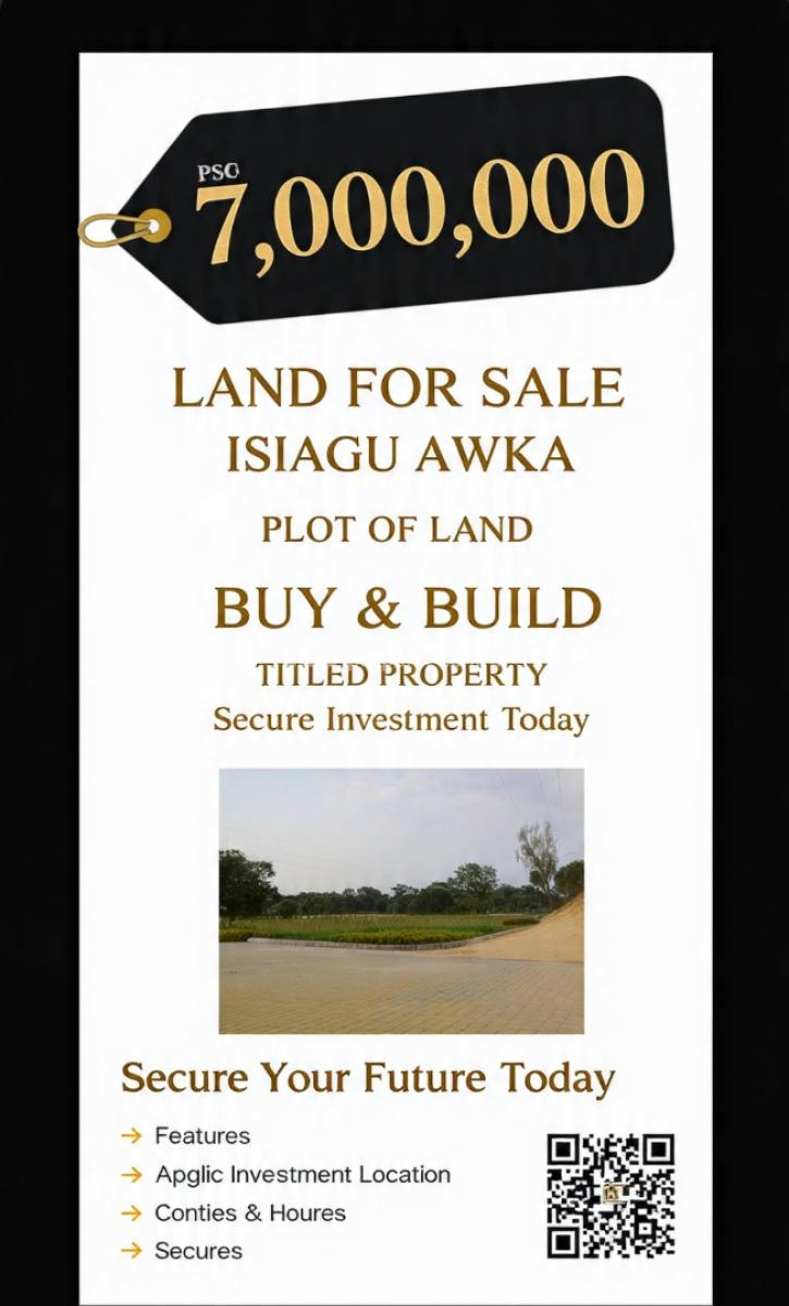 Fast Appreciating Land in a Strategic Location, Isiagu, Awka, Anambra, Land for Sale