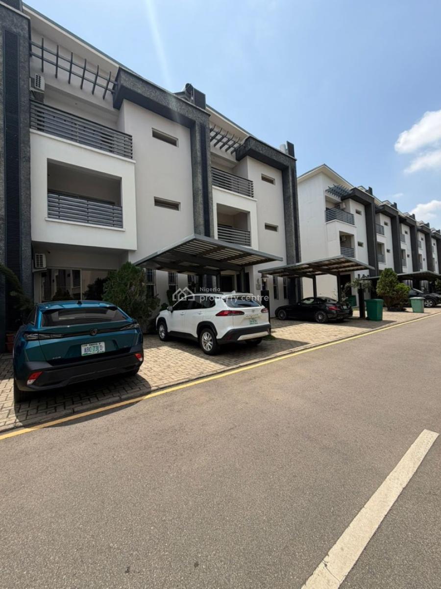 Luxurious 4 Bedroom Furnished Terrace Duplex, Bq, Prime Location, Serene Neighborhood, Jabi, Abuja, Terraced Duplex for Sale