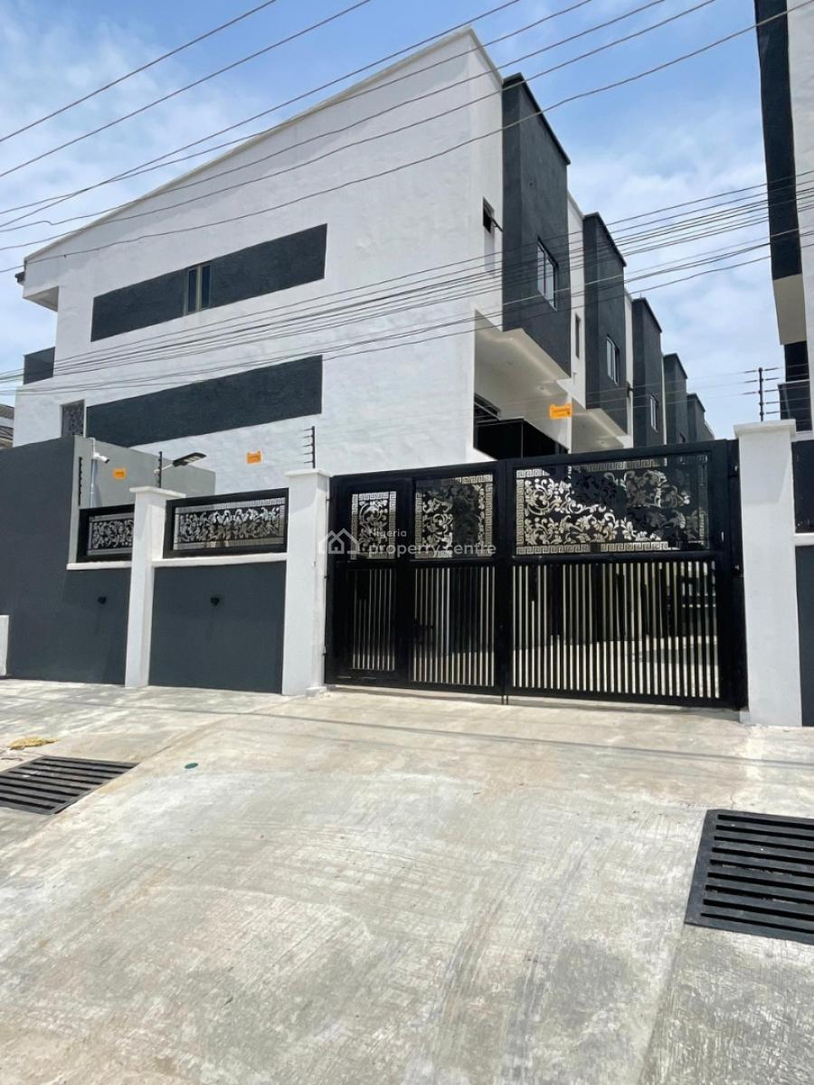 Newly Built Serviced 3 Bedroom Terrace with a Room Bq, Agungi, Lekki, Lagos, Terraced Duplex for Rent