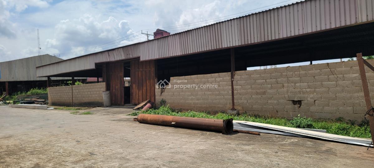 a Well Located Detached Warehouse Within Premises with Ample Space, Off Lagos-abeokuta Expressway [singa] Opp Sona Beverage Joju ,ota, Sango Ota, Ogun, Warehouse for Rent