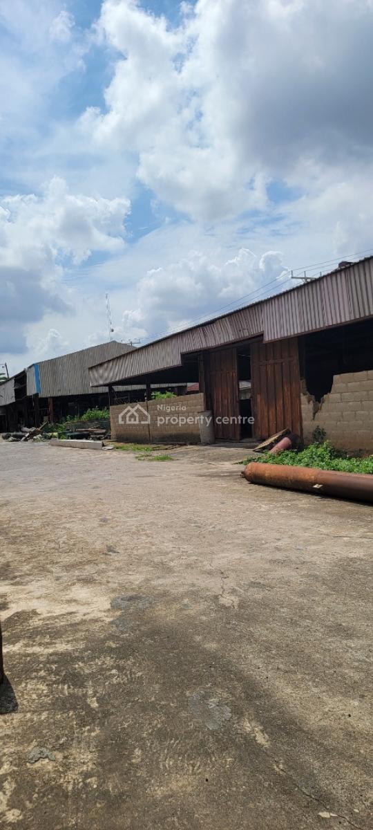 a Well Located Detached Warehouse Within Premises with Ample Space, Off Lagos-abeokuta Expressway [singa] Opp Sona Beverage Joju ,ota, Sango Ota, Ogun, Warehouse for Rent
