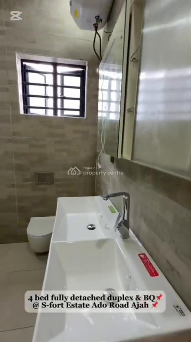 4 Bedrooms Fully Detached Duplex, All Rooms Ensuite with 1bedroom, S-forte, Ajah, Lagos, Ajah, Lagos, Detached Duplex for Sale