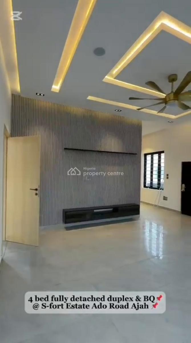 4 Bedrooms Fully Detached Duplex, All Rooms Ensuite with 1bedroom, S-forte, Ajah, Lagos, Ajah, Lagos, Detached Duplex for Sale