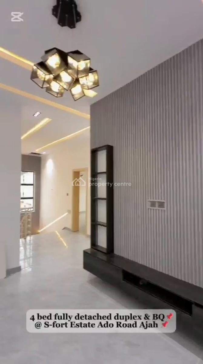4 Bedrooms Fully Detached Duplex, All Rooms Ensuite with 1bedroom, S-forte, Ajah, Lagos, Ajah, Lagos, Detached Duplex for Sale