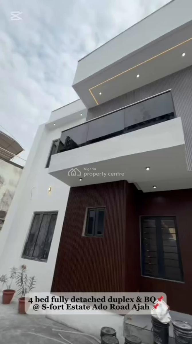 4 Bedrooms Fully Detached Duplex, All Rooms Ensuite with 1bedroom, S-forte, Ajah, Lagos, Ajah, Lagos, Detached Duplex for Sale