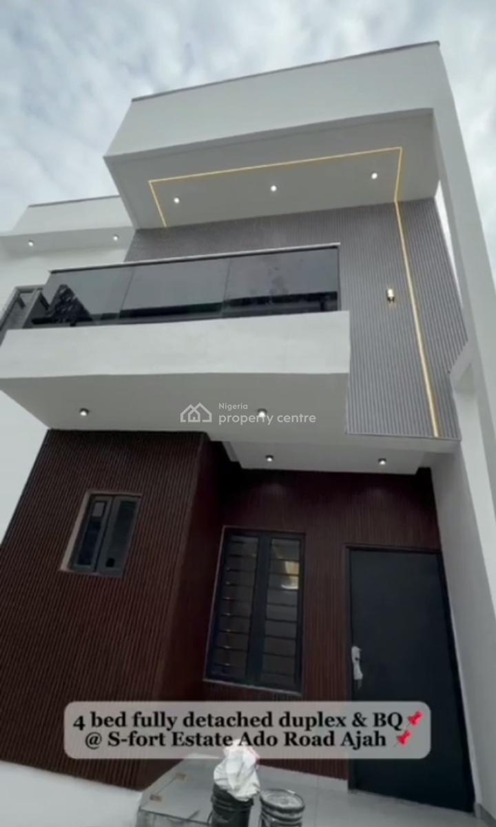 4 Bedrooms Fully Detached Duplex, All Rooms Ensuite with 1bedroom, S-forte, Ajah, Lagos, Ajah, Lagos, Detached Duplex for Sale