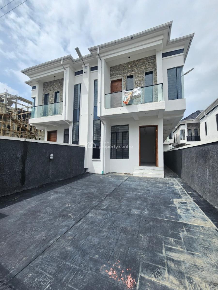 a Beautiful Homely 4-bedroom Semi-detached Duplex with Self Compound, Ikota, Lekki, Lagos, Semi-detached Duplex for Sale