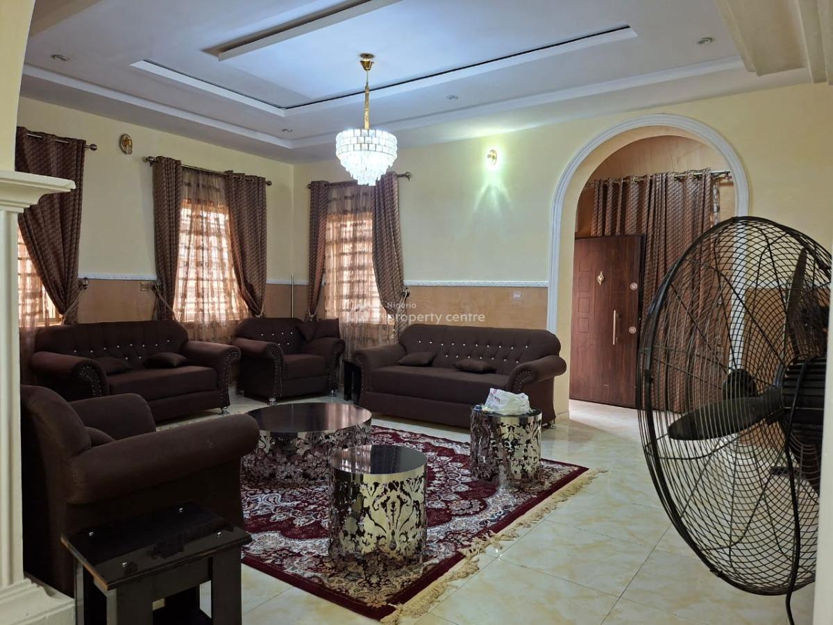 a Fully Furnished & Serviced 4-bedroom Semi-detached Duplex + 1bq, Off Ahmadu Bello Way., Mabushi, Abuja, Semi-detached Duplex for Rent