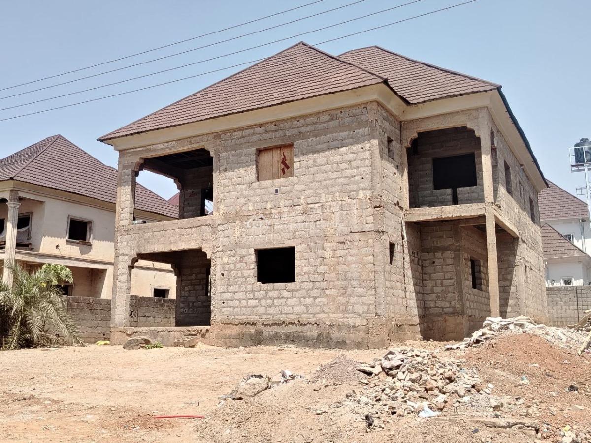 Luxury 4bedroom En-suite Duplex, Tarred Road, Carcass, By Coca-cola Or Nile University, Jabi, Abuja, Detached Duplex for Sale