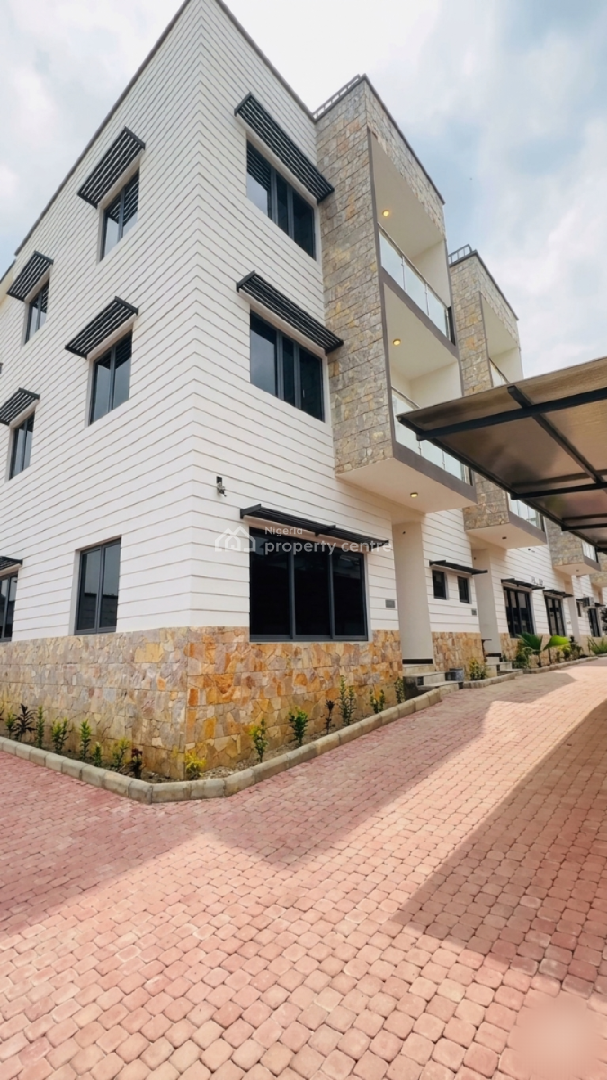 4bedroom Terrace Duplex with Bq, Main, Wuye, Abuja, Terraced Duplex for Rent