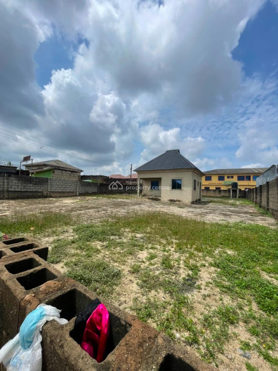 Affordable Land in Ikorodu Road Wity Cofo, Land Facing Road in Laspotech Area of Ikorodu with an Office Space on, Maya, Ikorodu, Lagos, Mixed-use Land for Sale