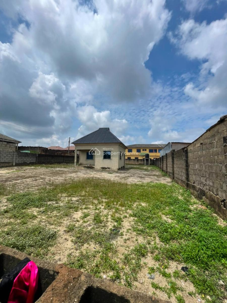 Affordable Land in Ikorodu Road Wity Cofo, Land Facing Road in Laspotech Area of Ikorodu with an Office Space on, Maya, Ikorodu, Lagos, Mixed-use Land for Sale