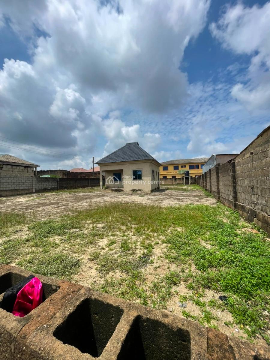 Affordable Land in Ikorodu Road Wity Cofo, Land Facing Road in Laspotech Area of Ikorodu with an Office Space on, Maya, Ikorodu, Lagos, Mixed-use Land for Sale