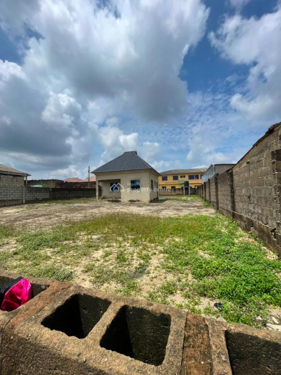 Affordable Land in Ikorodu Road Wity Cofo, Land Facing Road in Laspotech Area of Ikorodu with an Office Space on, Maya, Ikorodu, Lagos, Mixed-use Land for Sale