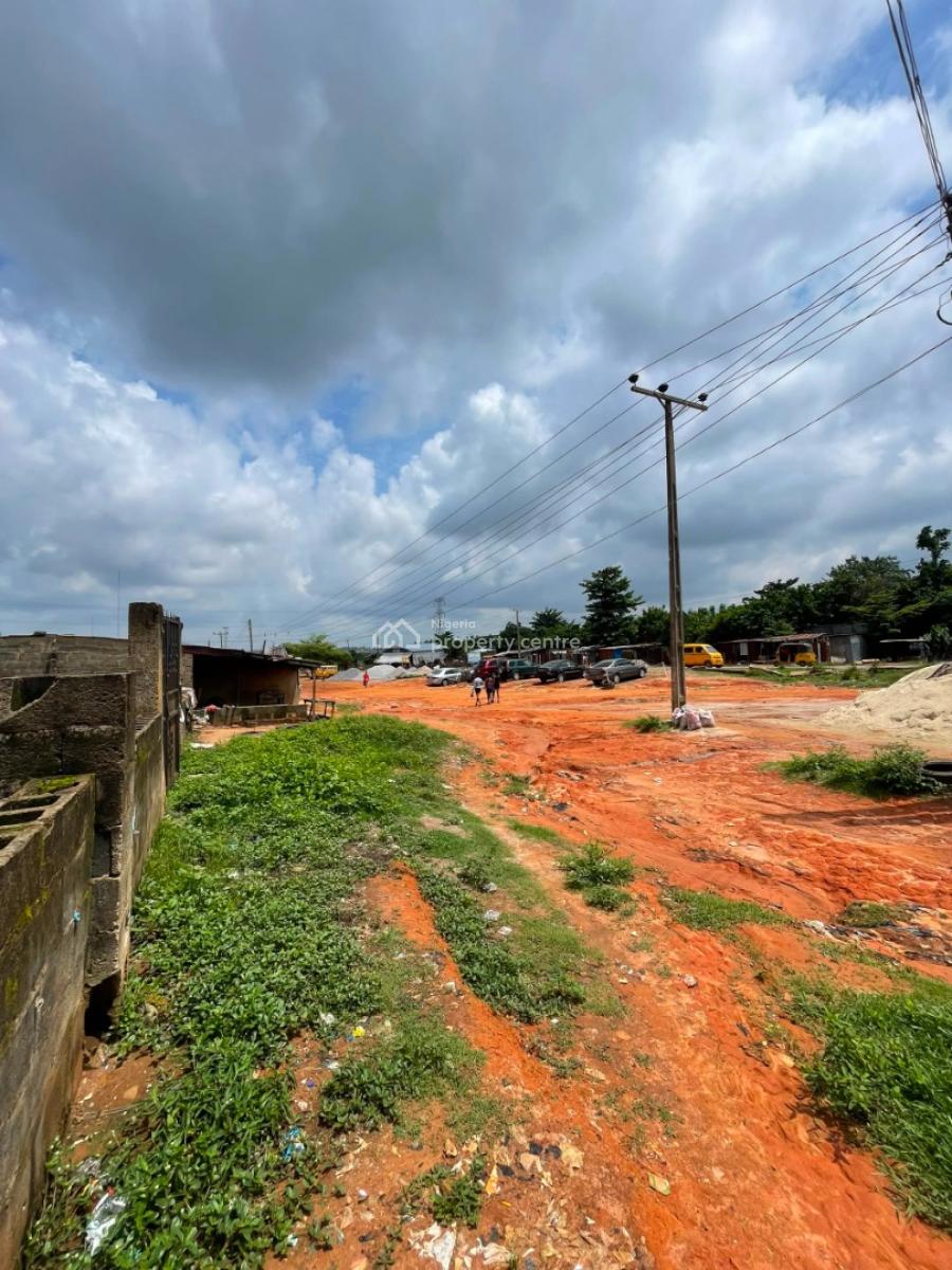 Affordable Land in Ikorodu Road Wity Cofo, Land Facing Road in Laspotech Area of Ikorodu with an Office Space on, Maya, Ikorodu, Lagos, Mixed-use Land for Sale