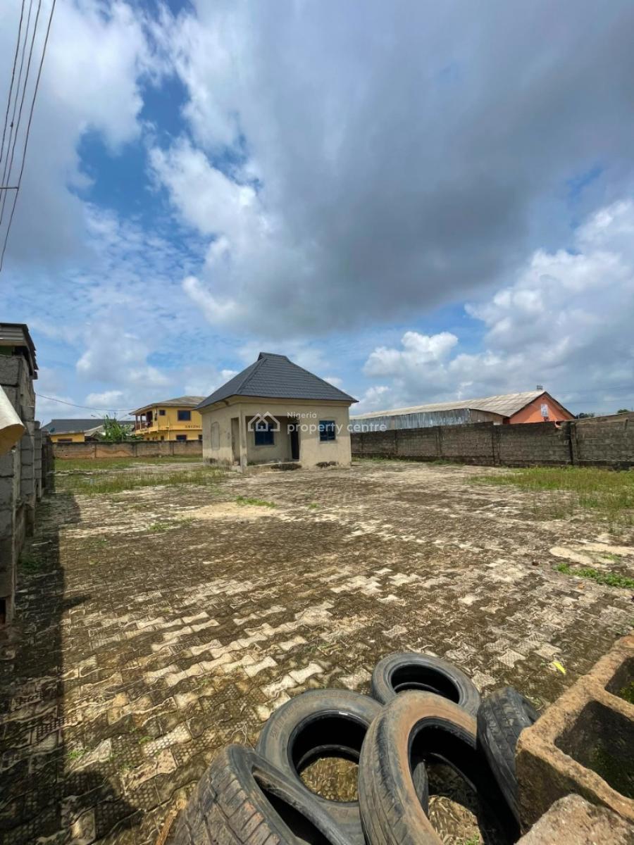 Affordable Land in Ikorodu Road Wity Cofo, Land Facing Road in Laspotech Area of Ikorodu with an Office Space on, Maya, Ikorodu, Lagos, Mixed-use Land for Sale