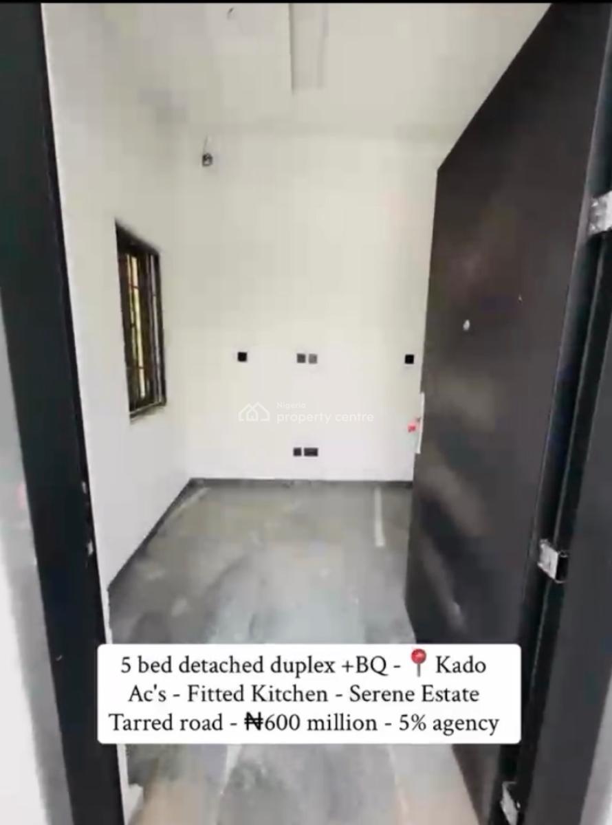 5 Bedroom Detached Duplex + Bq, Kado, Abuja, Detached Duplex for Sale