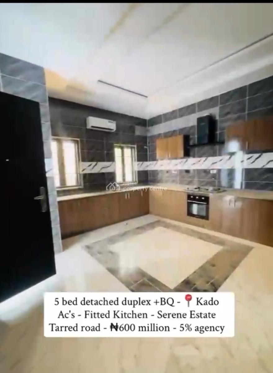 5 Bedroom Detached Duplex + Bq, Kado, Abuja, Detached Duplex for Sale