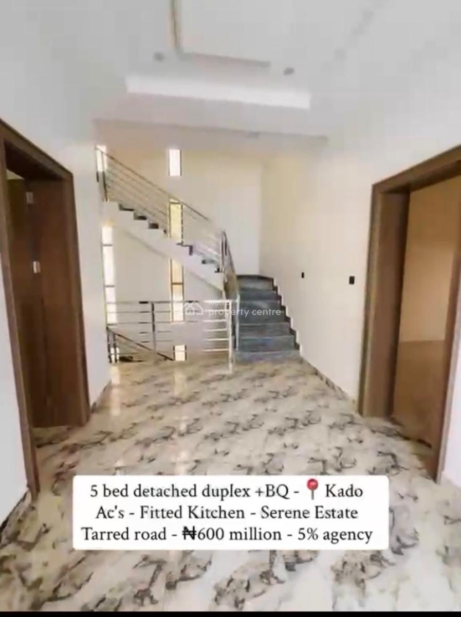 5 Bedroom Detached Duplex + Bq, Kado, Abuja, Detached Duplex for Sale