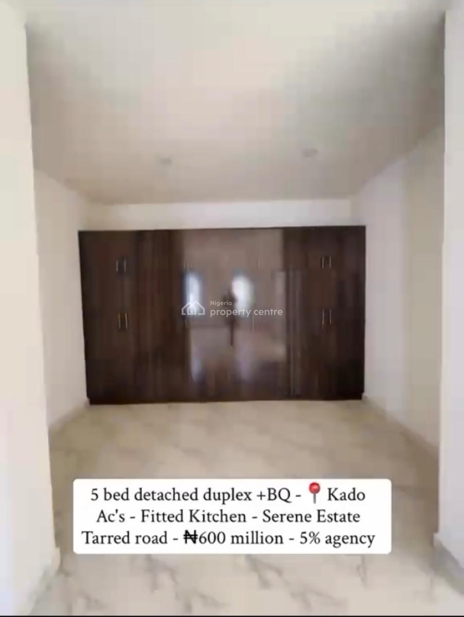 5 Bedroom Detached Duplex + Bq, Kado, Abuja, Detached Duplex for Sale