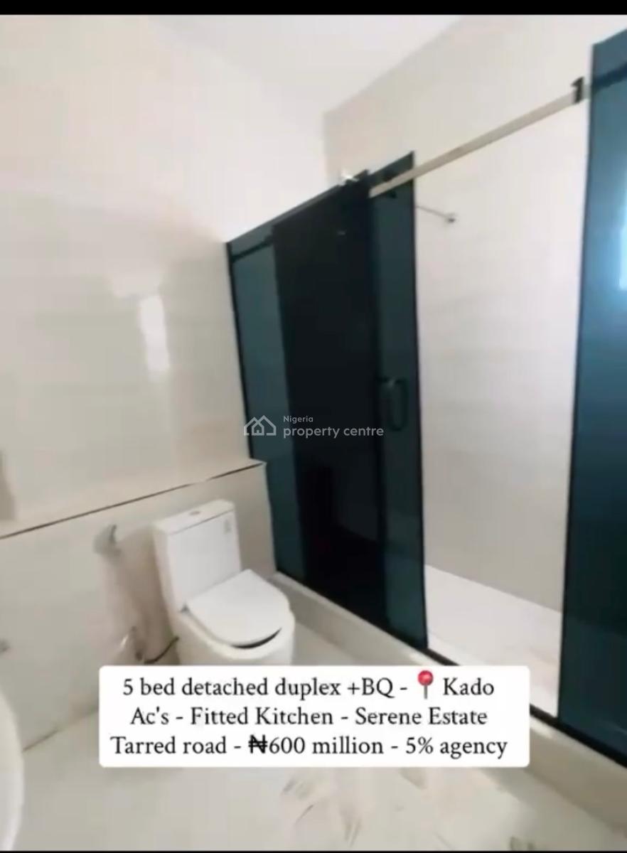 5 Bedroom Detached Duplex + Bq, Kado, Abuja, Detached Duplex for Sale