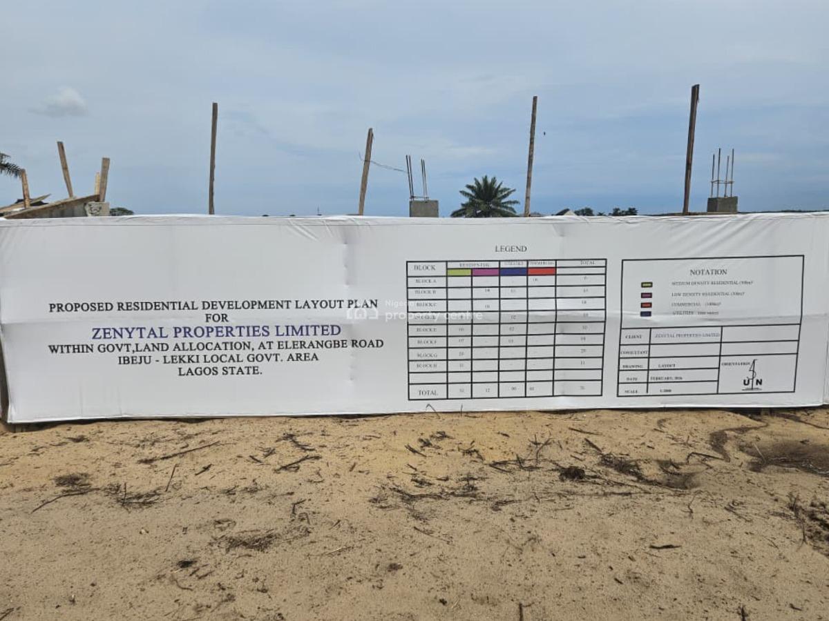 500sqm.estate Land at Elerangbe Ibeju-lekki with 12month Interest Free, Eleranigbe, Ibeju Lekki, Lagos, Eleranigbe, Ibeju Lekki, Lagos, Mixed-use Land for Sale